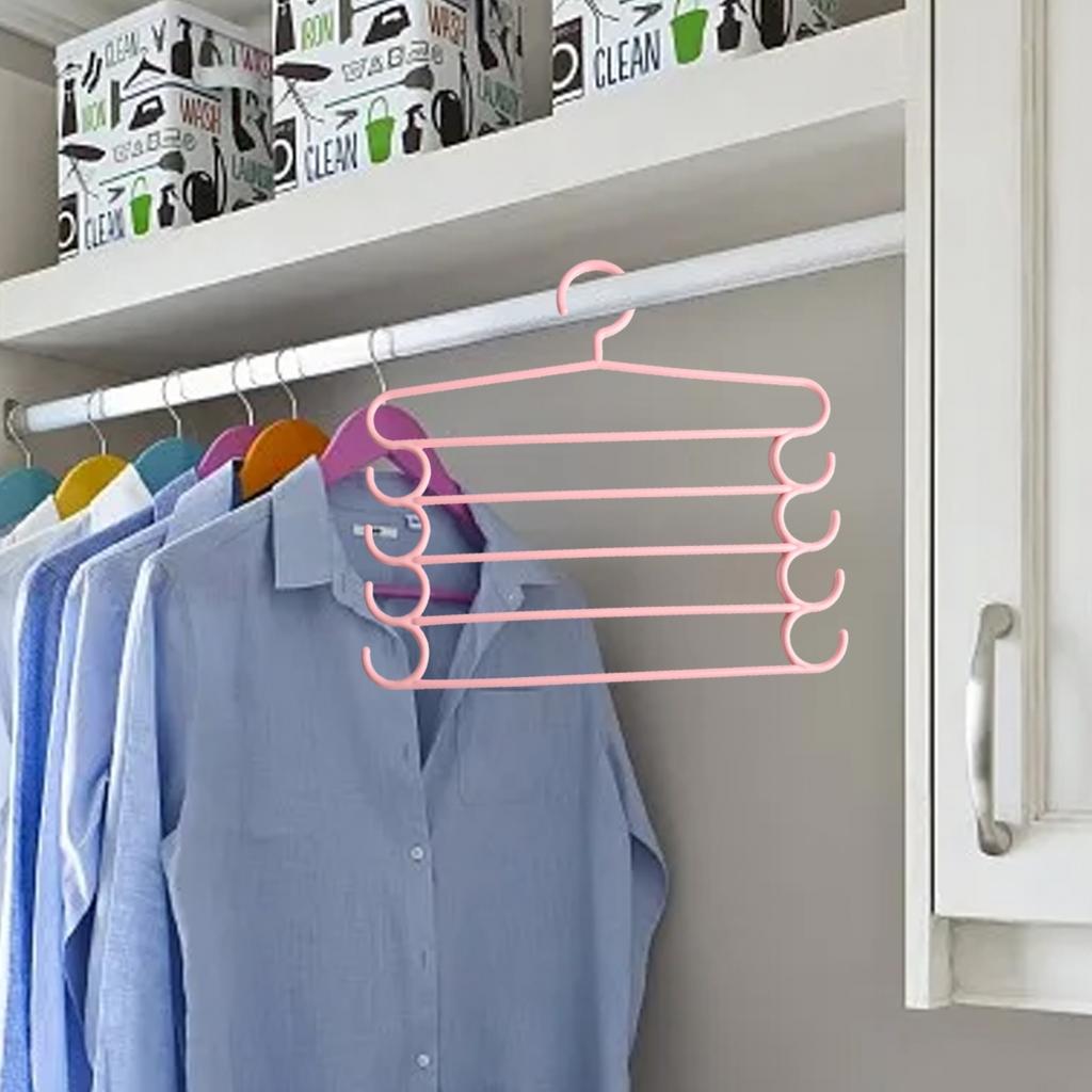 5 Layer Hanger for Streamlining Your Closet and Maximizing Vertical Space