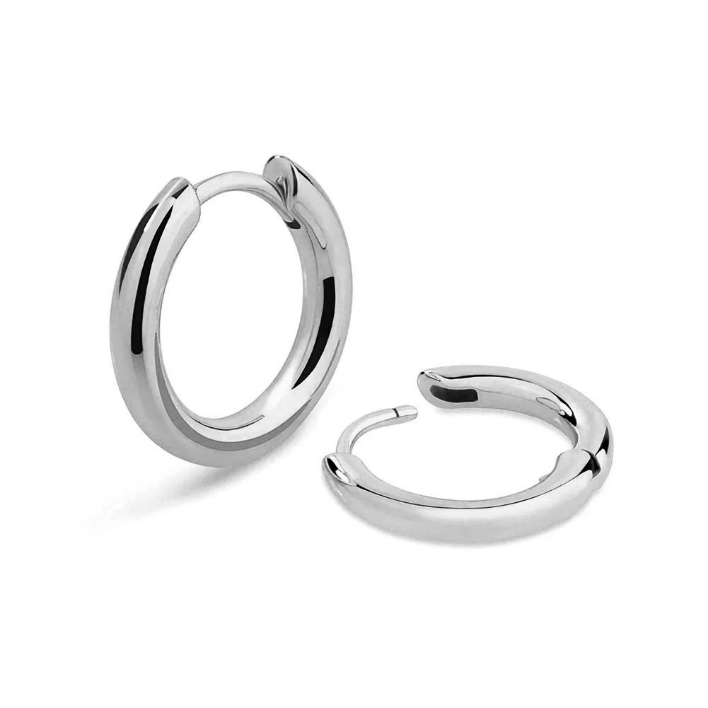 USA 5A CZ Diamond Hoop Earring Men 925 Sterling Silver 14K Gold Plated Hypoallergenic ZIRCON Jewelry Huggie Earrings for Women
