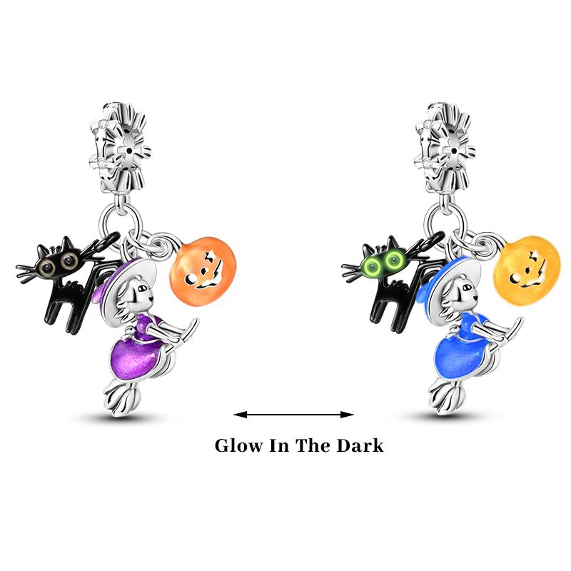 Copper Color Fireflies Bees Stars Turtles Luminous Charms Beads Fit 3Mm Original Bracelets Diy Jewelry Gift