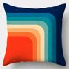 Double-Sided Printed Pillow Covers Mid-Century Triangle Chevron Art Decorative Throw Pillow Cases, Bold Color Block Home Decor