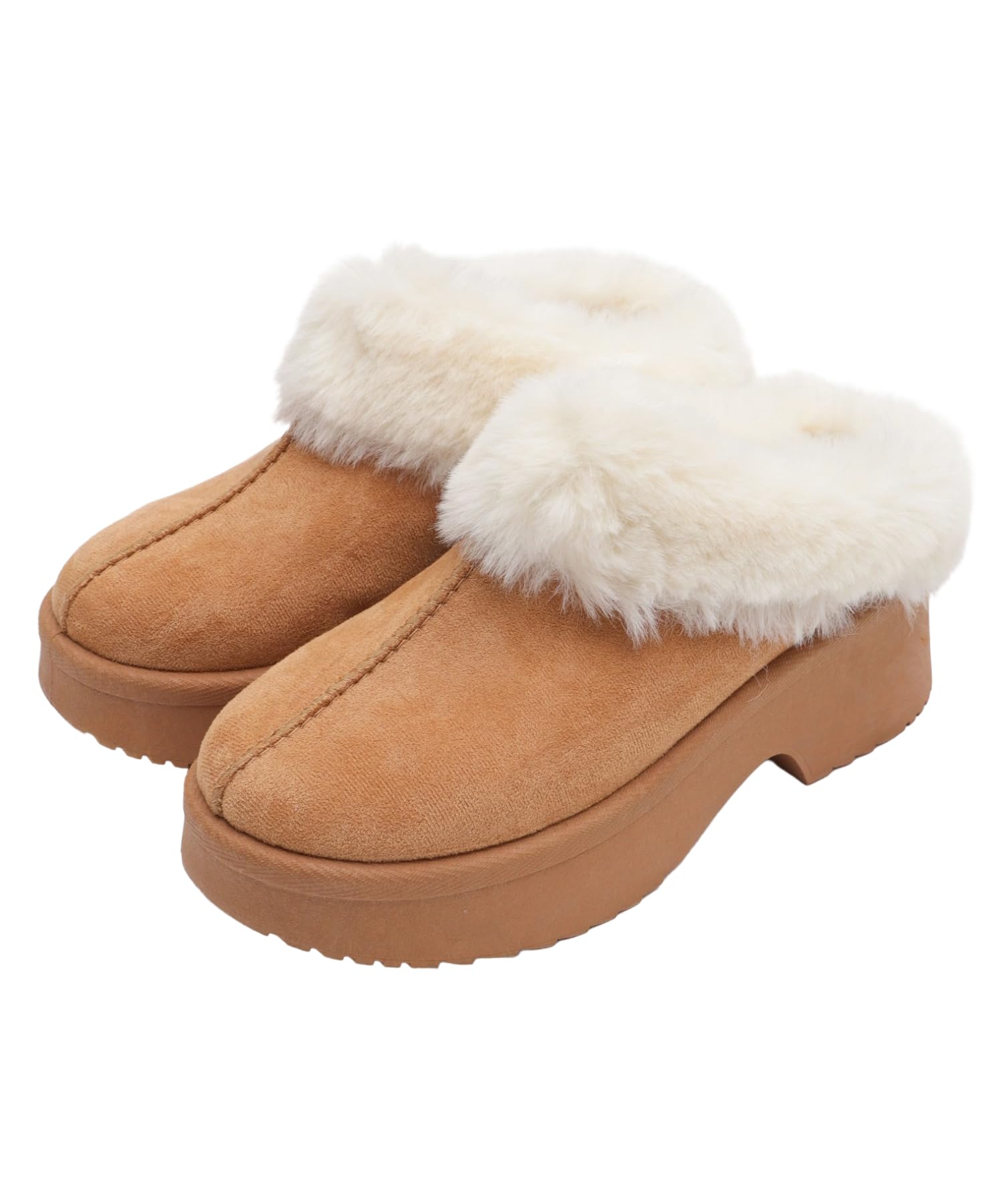 

WEGO Mouton Touch Платформа Холодный Размер M Женские Клоги, Обувь, Повседневная, Погода, Осень/Зима, Подарок, Верблюжий,