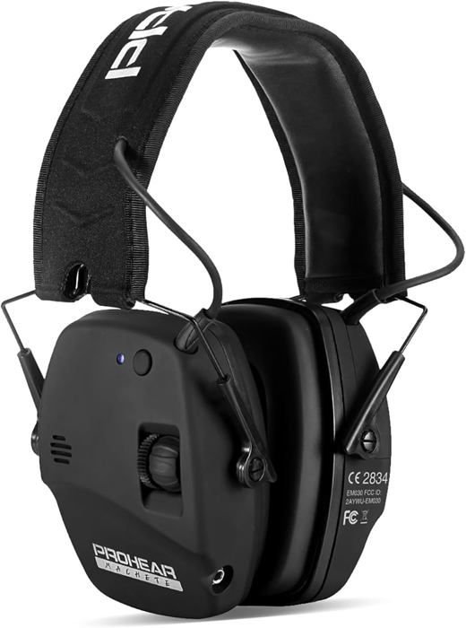 PROHEAR 030 Cuffie Bluetooth da Tiro Antirumore Cuscinetti Auricolari Sostituibili, SNR 27dB, NRR 22dB, Riduttore Elettronico di Rumore