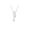 Swarovski Imber Double Ring Design Round Pendant Inlaid With Imitation Crystal Necklace Women necklace Gold Silver 5671819