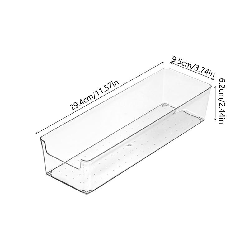 1Pc Transparent Storage Box Storage Table Plastic Container Drawer Storage Stationery And Makeup Storage Box