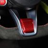 Red Carbon Fiber Steering Wheel Cover Trim for Alfa Romeo Giulia/Stelvio 20-24