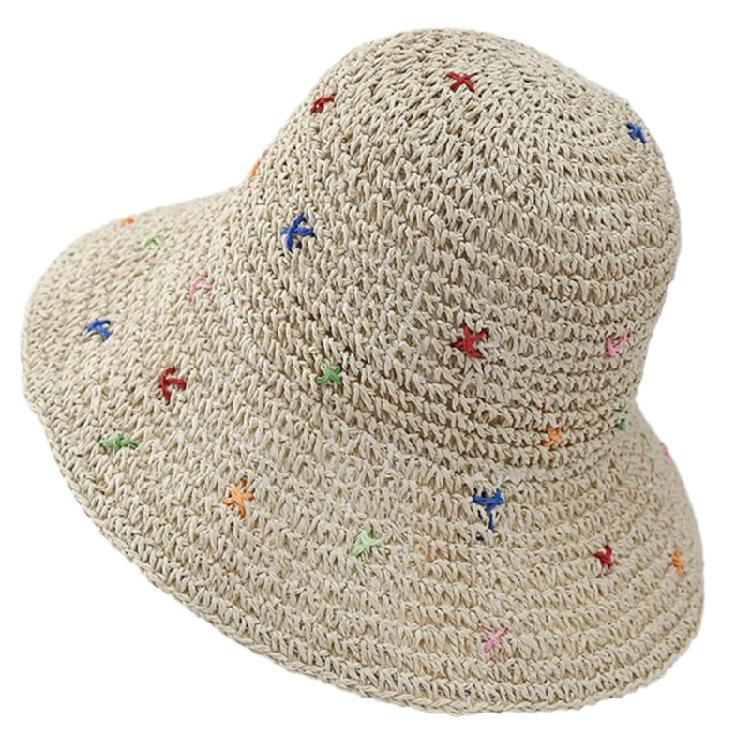 Weaving Straw Hat for Teen Girl Breathable Spring Camping Sunproof Beach Hat