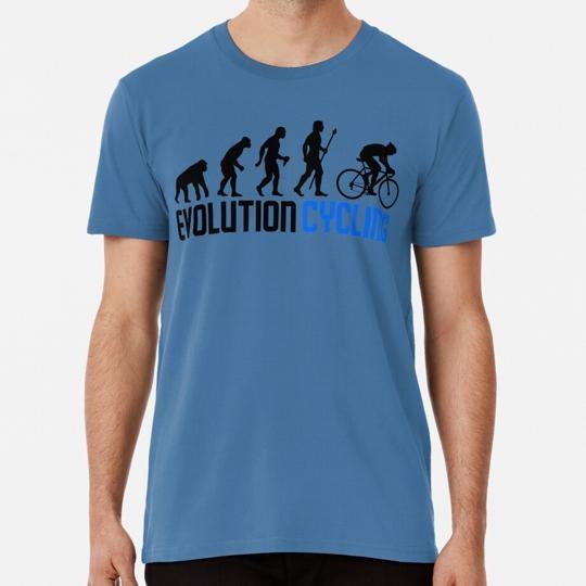 Evolution Cycling Size S to 5XL Made in the USA T-Shirt Unisex T-Shirt