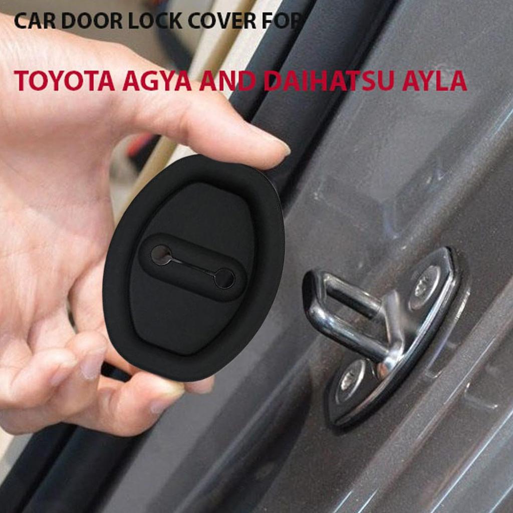 Car Door Latch Silicone Pads, Car Door Lock Protectors, Auto Door Lock Latch Cover