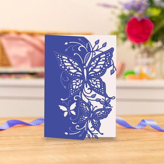 Cutting Die Butterfly Solid Color Hollow Reusable Carbon Steel Elegant DIY Scrapbooking Embossing Template for School
