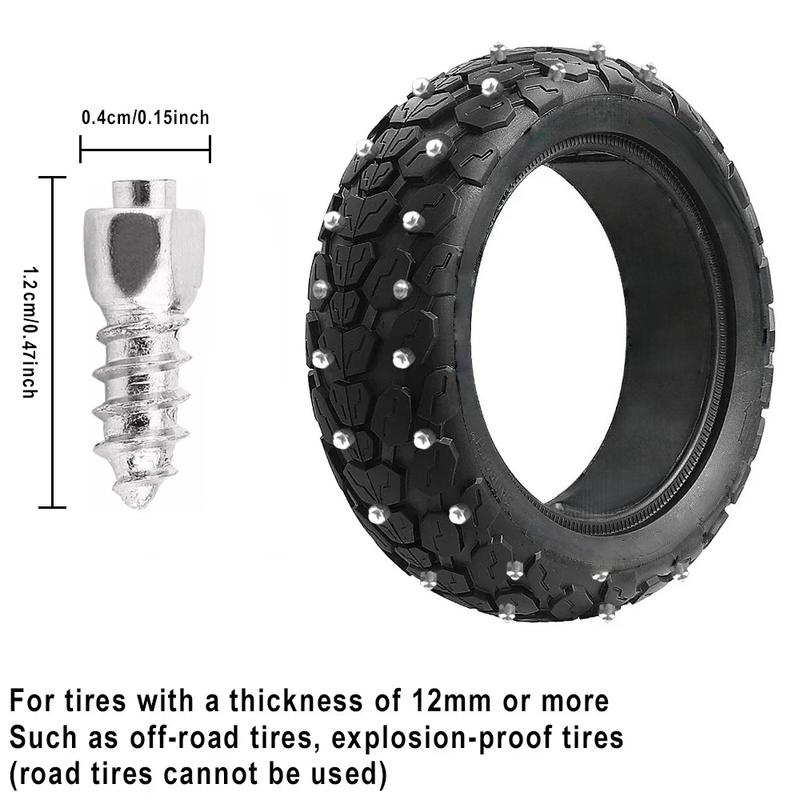 50/100pcs Universal Tire Studs Screws Nails Wheel Tyre Snow Spikes Set Anti-Slip Anti-Ice for Electric Scooter Truck Motorcycle