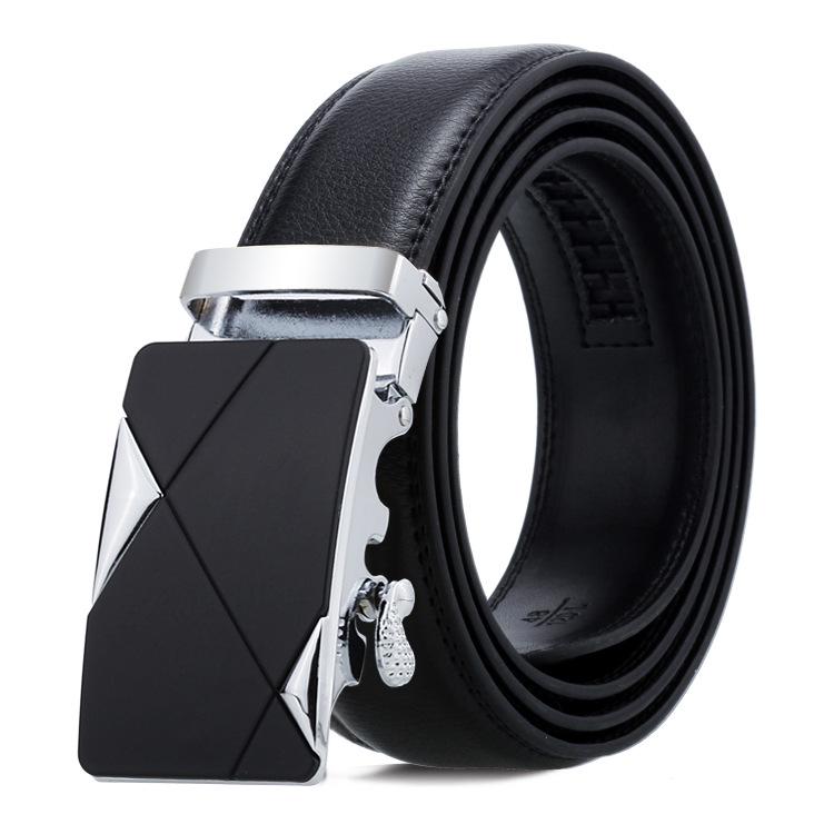 High Quality Men Fashion Automatic Buckle Leather Luxury Belts Male Alloy Buckle Belts for Men Ceinture Homme Cinto