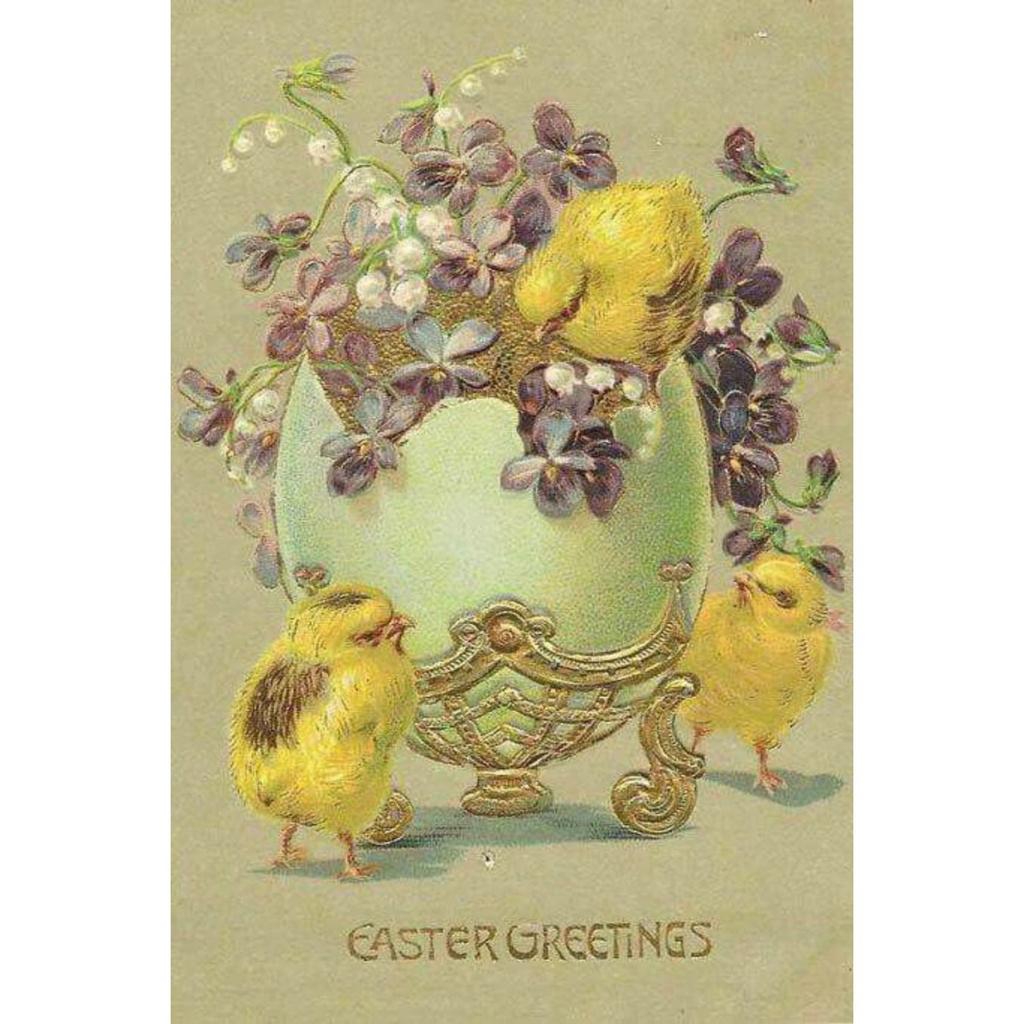 Easter Metal Wall Art Decor Vintage Cartoon Bunny Rabbit Rustic Tin Sign Home