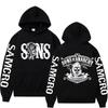 Felpa con Cappuccio Grafica Double Sided Uomo Sons Of Anarchy