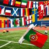 Xvggdg  48pcs   2026 Football Cup Flag 14x21cm  Small World Flag Hanging Flag NEW Cup Countries Flag for Bar Bunting Decoration
