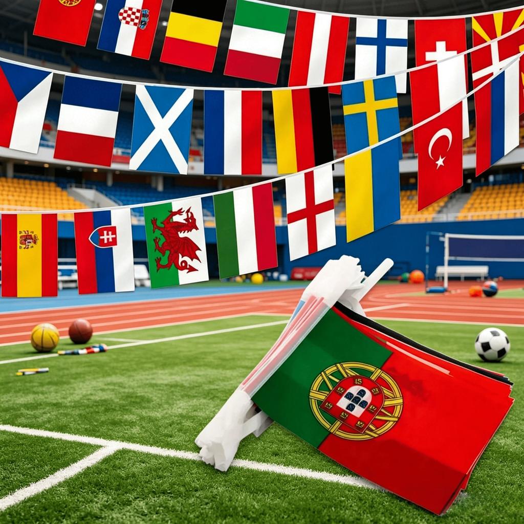 Xvggdg  48pcs   2026 Football Cup Flag 14x21cm  Small World Flag Hanging Flag NEW Cup Countries Flag for Bar Bunting Decoration