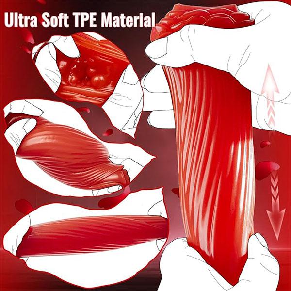 Masturbador Masculino Manual Stroker em Forma de Rosa Reutilizável Copo Masturbador Masculino, Bolso Portátil Bucetas Manga Masturbação Boquete Brinquedos Sexuais Adultos para Homens