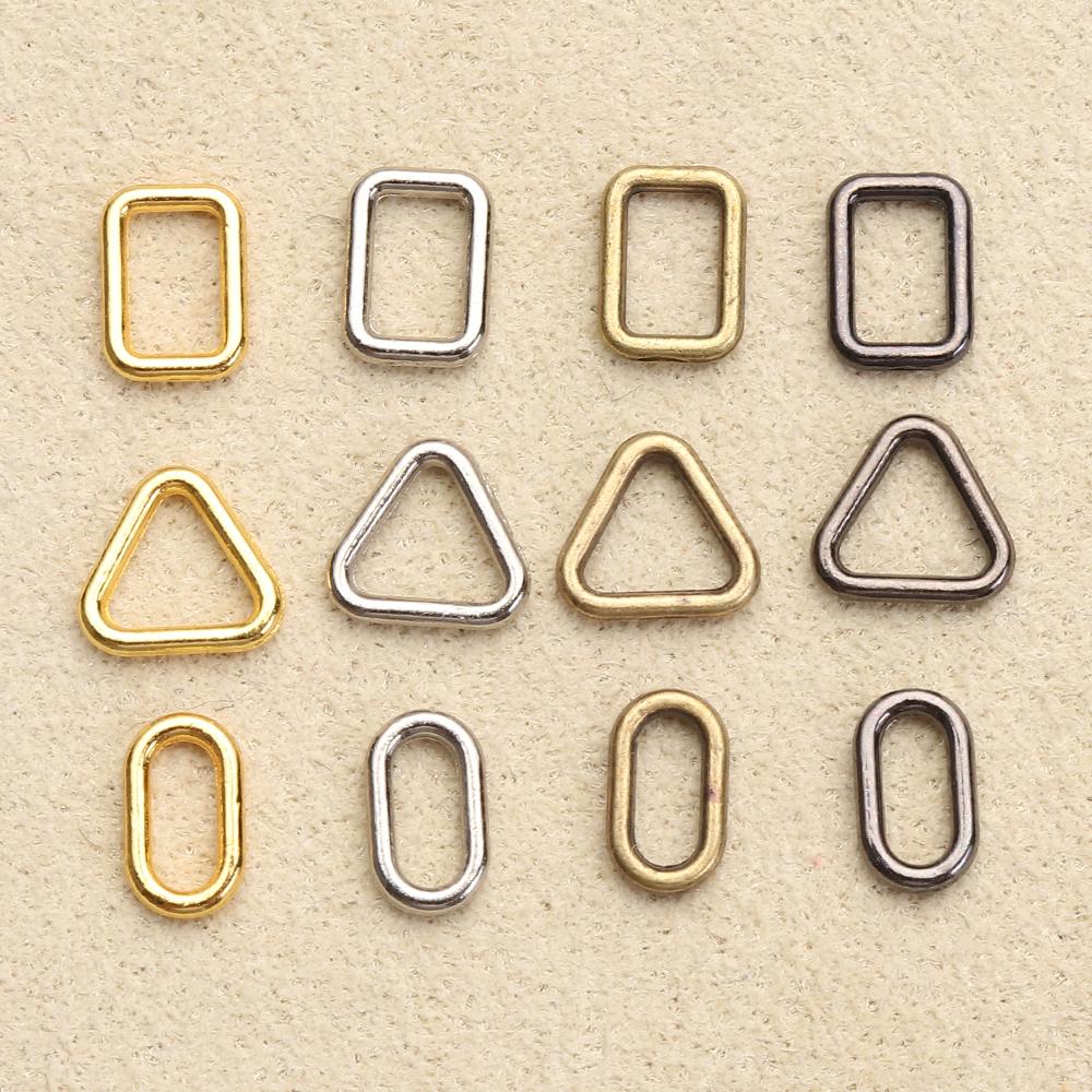 Newest Accessories Tri-glide Diy Dolls Bag Luggage Hardware Square/Triangle Buttons Doll Bag Buckle