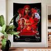 Beliebte Rapperin Sängerin N-nicki Minaj Wandteppich Kunstdruck Japanischer Wandteppich Anime Wandbehang Heimdekoration