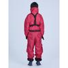 Children's Long Sleeved Solid Color Red Jumpsuit Cosplay Clothing