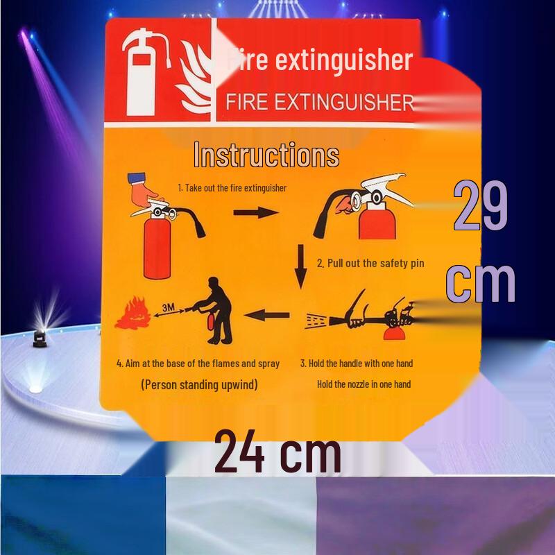 Fire Extinguisher Usage & Placement Sign
