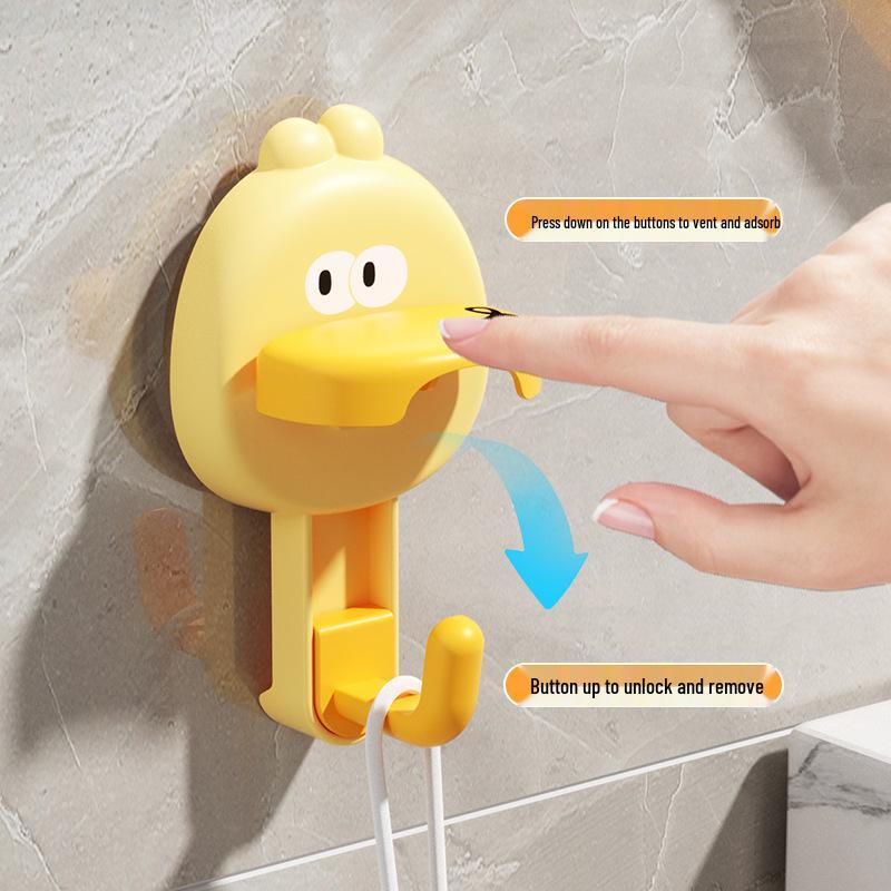 Rotating Suction Cup Hook - No Drill, Strong Load for Bathroom, Kitchen, or Door. Traceless Adhesive.