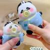 Wear Pandas Clothes Blow Bubbles Keychain Animal Keyring Backpack Gift Pendant