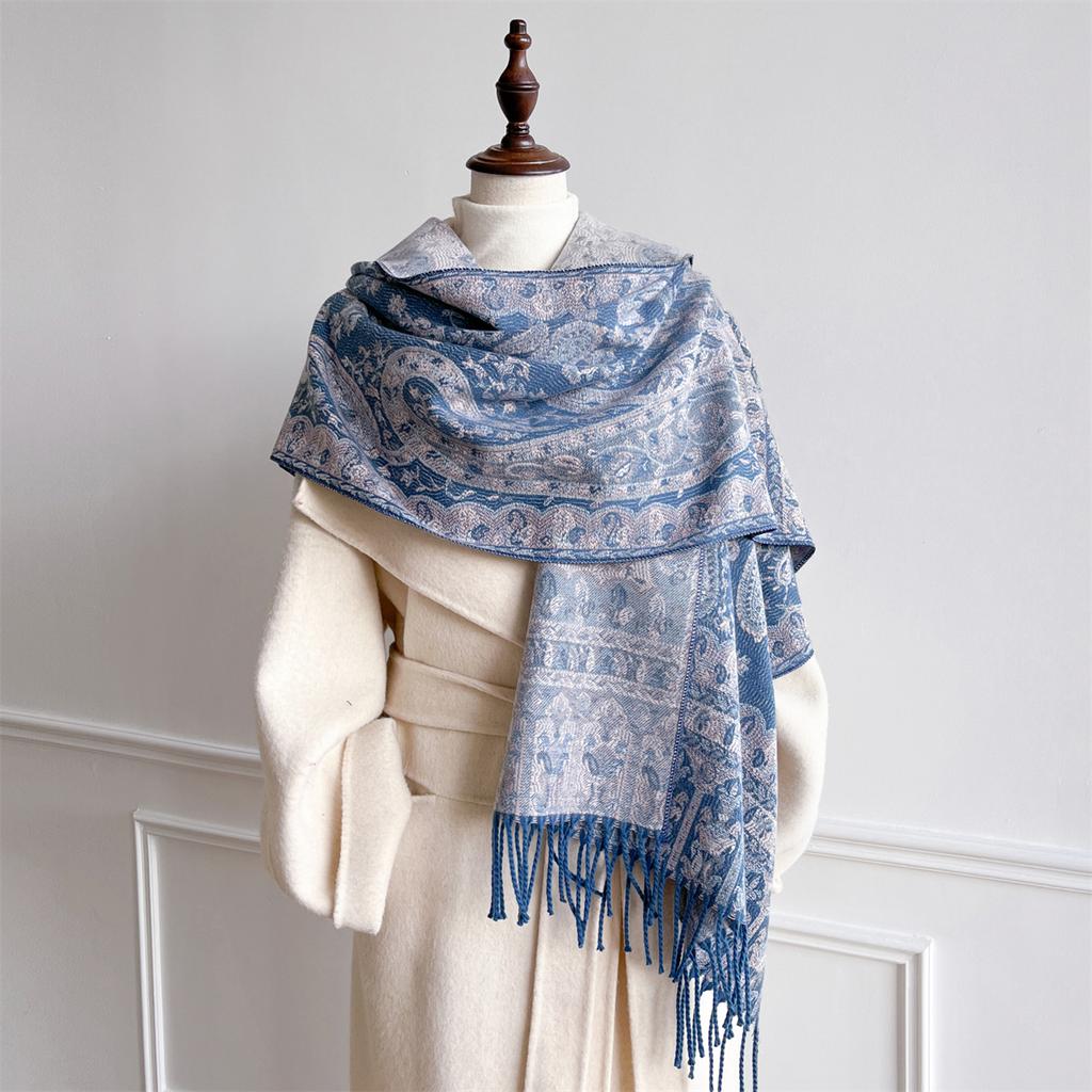 Autumn and Winter Travel Warm Cashmere Shawl Scarf Fashion Women Luxury Print Pashmina Blanket Wraps Female Poncho Bufanda