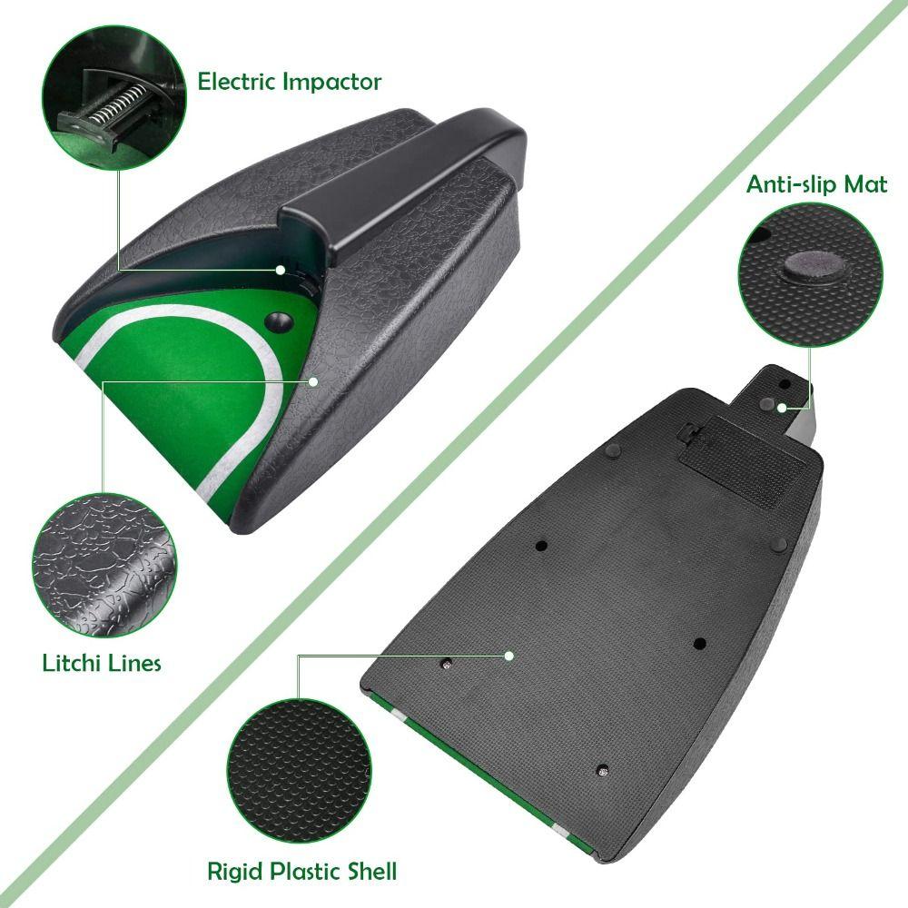 Portable Design Golf Putting Cup Auto Returning Golf Training Aid  Indoor Outdoor Golf Practice
