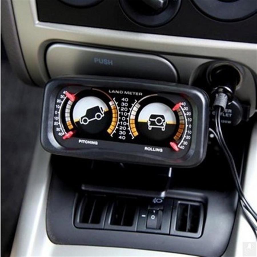 Car SUV Sedan Digital Inclinometer Level Tilt Gauge Slope Meter With Light