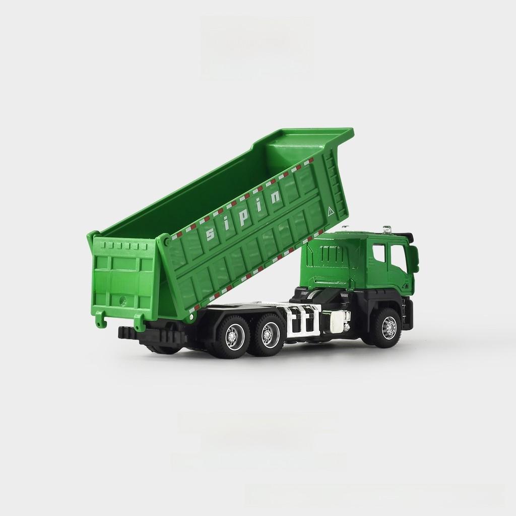 Alloy Waste Disposal Truck Inertia Engineering Vehicle For Kids Educational Play