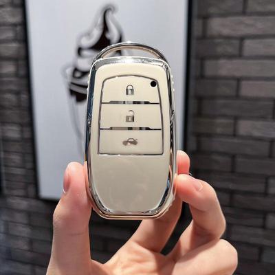 Toyota Key Cover for Crown, Highlander, Corolla, Prado, and Camry - Key Bag Shell with Buckle.