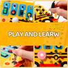 Non-Toxic Interactive School Bus Learning Toy With Lights Switches And Realistic Engine Sounds Sensory Play For Children 18 Months And Up