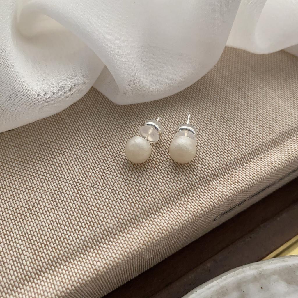 Dopamine Girl Summer Fresh Color Simple Design Sense Unique Retro Temperament Earrings Versatile Stud Earrings Niche