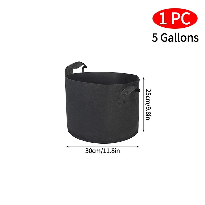 6 Sizes Felt Planting Bucket Large-Sized Non-Woven Seedling Bag With Handle Vegetable Planting Bag Wholesale Garden Supplies