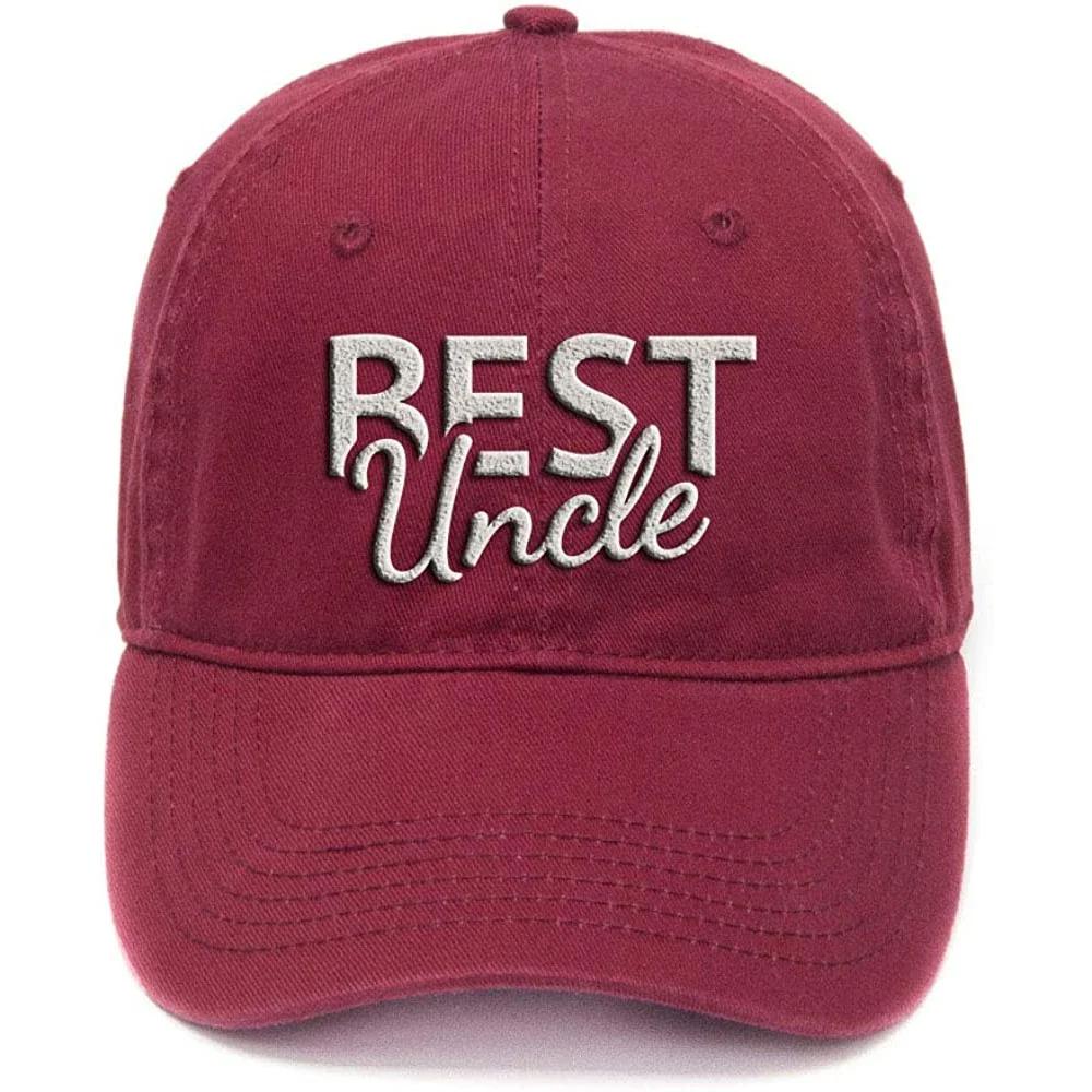

Lyprerazy Best Uncle Gift Washed Cotton Adjustable Unisex Women Unisex Hip Hop Cool Flock Printing Baseball Cap