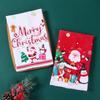 1Pc/2Pcs Christmas Kitchen Towels Merry Christmas Gfits Xmas Santa Claus Dish Towel Navidad Natal New Year 2026 Home Decoration