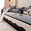 Four Seasons Universal Pad For Irregular Patchwork Sofa  New Mid-Century Style Chenille Premium Non-Slip Sofa Cushion Cover