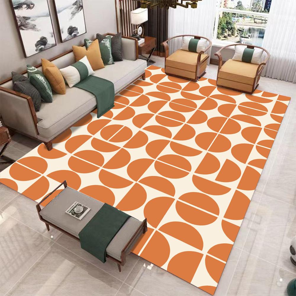 Modern Minimalist Carpet for Living Room Geometric Pattern Household Use Sofa Rugs for Study Room Homestay Hotel Mats Home