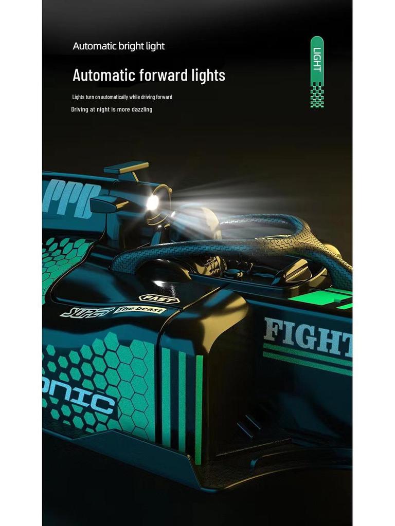 Rechargeable High-Speed F1 Remote Control Drift Car Toy with Electric Spray for Kids