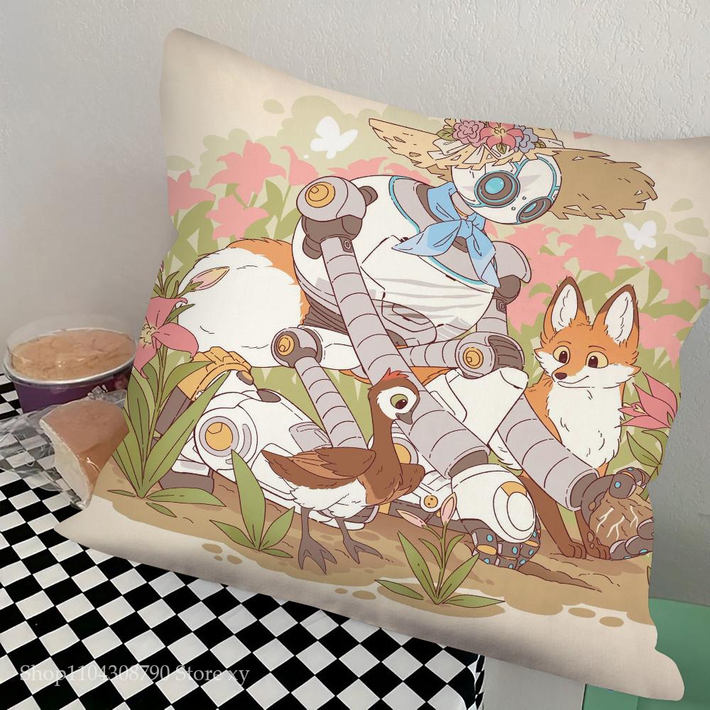 

Film The Wild R-Robot P Pillow Case Square Pillow Bedroom Sofa Leisure Comfort Cushion Car Living Room Home Decoration 16x16Inch
