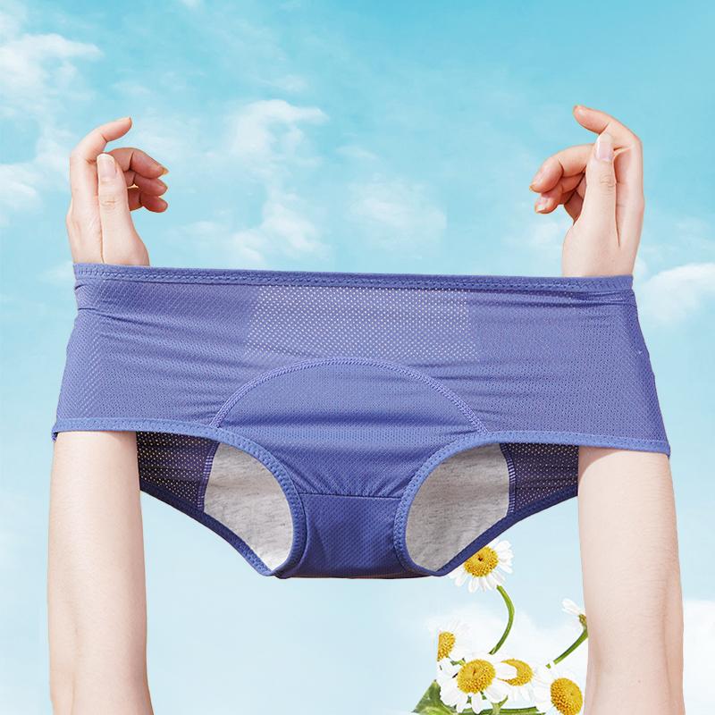 Auslaufsichere Menstruationsslips Damen Periodenunterwäsche Sexy Hosen Inkontinenzunterwäsche Slips Übergröße Femme Unterhosen