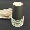 Solid Black Craft Paper Cups (10-Pack)