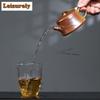 150ml Yixing Lila Ton Teekannen Handgemacht Stein Schöpfkännchen Rohmaterial Goldabschnitt Ton Teefilter Kanne Mit Sieb Zisha Teegeschirr