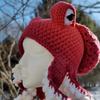 New Handmade Crocheted Clown Hat, Funny Clown Hat, Personalized Fashionable Adult Hat