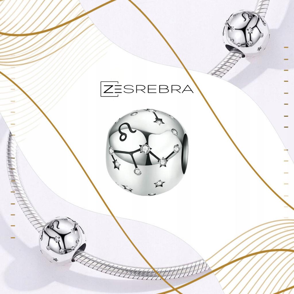 Charms Zodiac Sign Leo 925 Bead Pendant Charms Pr 925