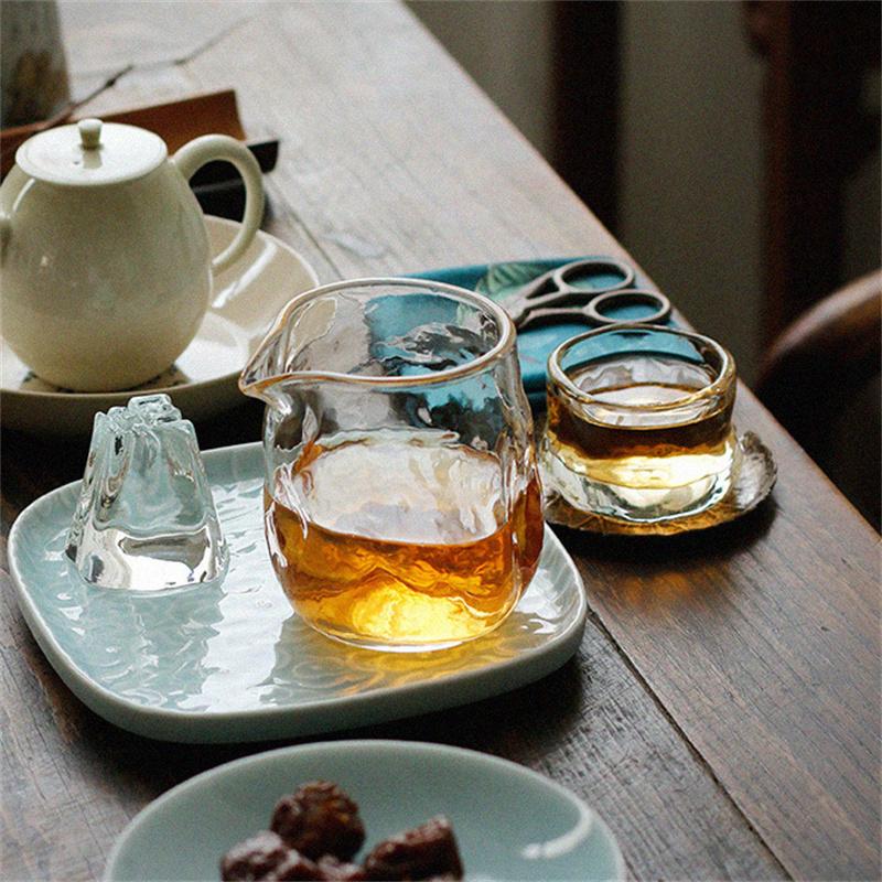 Japanese Style Heat Resistant Glass Tea Cup Fair Cup Household Tea Ceremony Brewing Tea Divider Kung Fu Tea Set Tea Maker Teawar