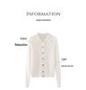 Women's Cashmere Cable Knit Cardigan, Long Sleeve, Single-Breasted Sweater Coat for Autumn/Winter