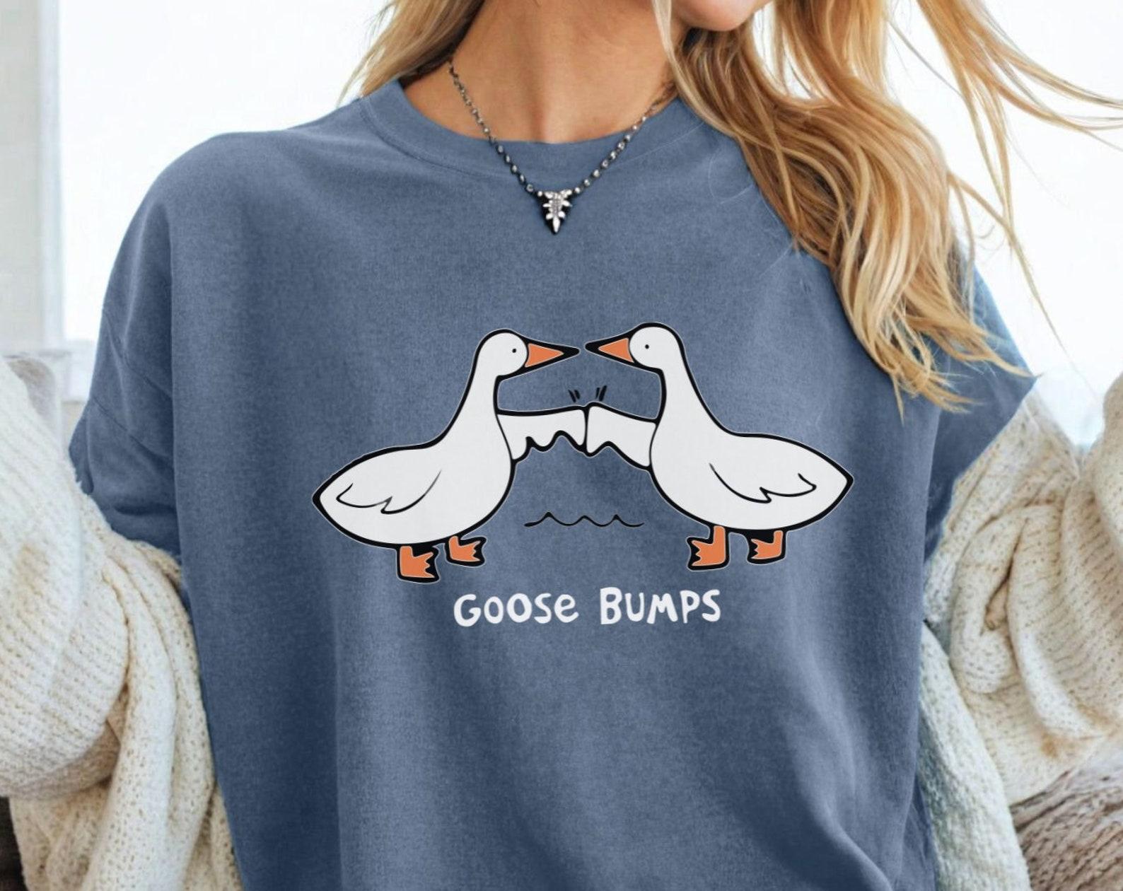 Comfort Colors Goose Bumps Shirt, Funny Graphic Tee XL