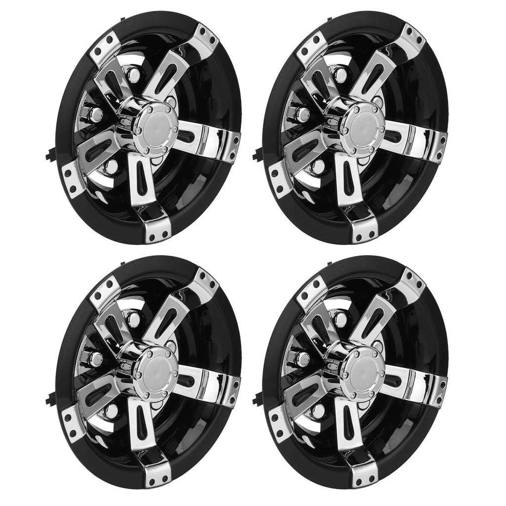 4ks 8in Kryt náboje kola golfového vozíku Snížení odporu větru ABS Lehký Náhrada pro E‑Z‑GO