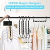 5 Holes Sturdy Plastic Clothes Closet Organizers and Storage, Space Saver Organization, College Dorm Room Essentials